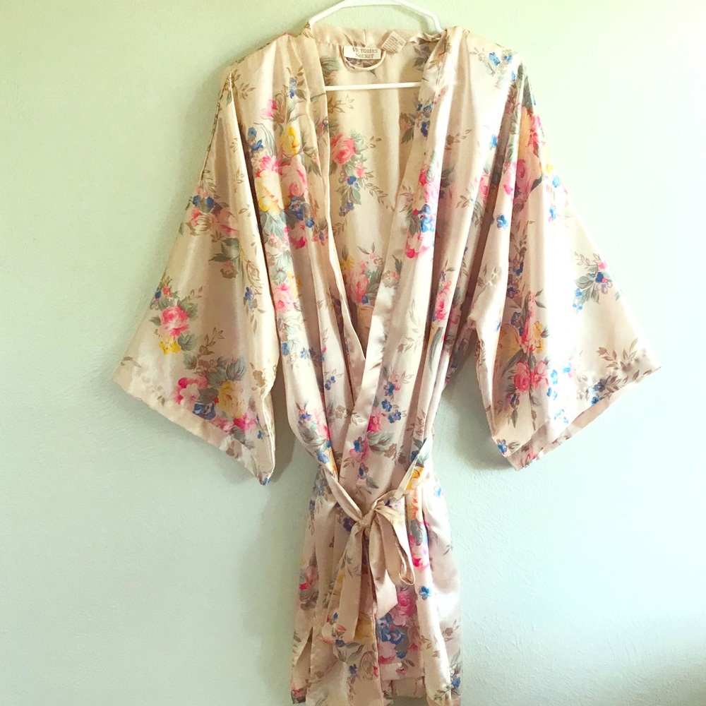 Vintage Floral Satin Robe from Victoria’s Secret